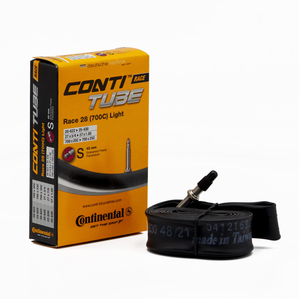 Камера.  28/700x20-25 спорт 42мм 02-0181821 700x20/25 Race 28 Light CONTINENTAL