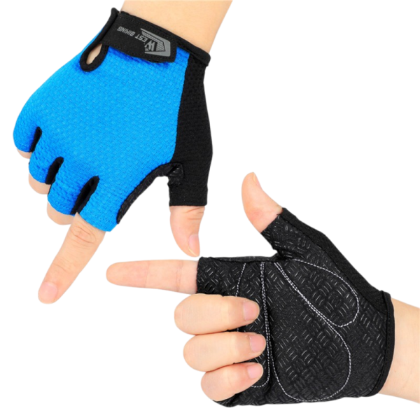 Велосипедные перчатки West Biking, лайкра, искусственная кожа, микрофибра, спандекс, застежка velcro