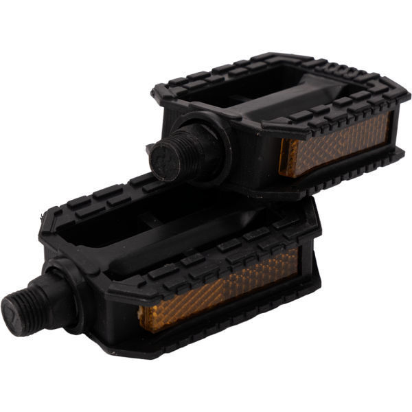 Педали детские, чёрный пластик (резьба крепления М14,2мм. (9/16"х20tpi))