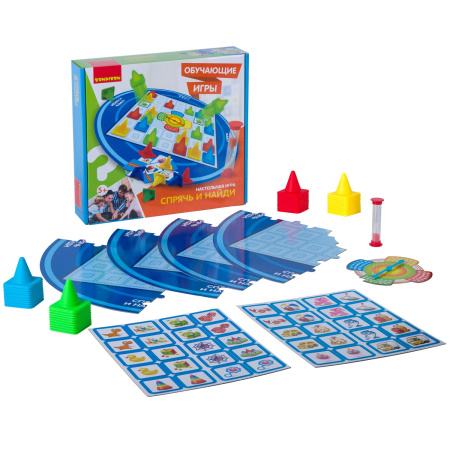 Обучающие игры Bondibon Настольная игра СПРЯЧЬ И НАЙДИ