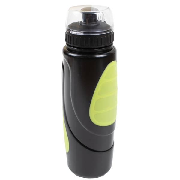 Велофляга STG  DC-BT-55 600мл защитной крышкой черн/зеленая.