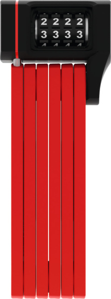 Замок складной кодовый 800мм ABUS Bordo uGrip 5700C, 4-х разр. с кроншт, класс защиты 7/15, 830гр, красный, 05-0087794