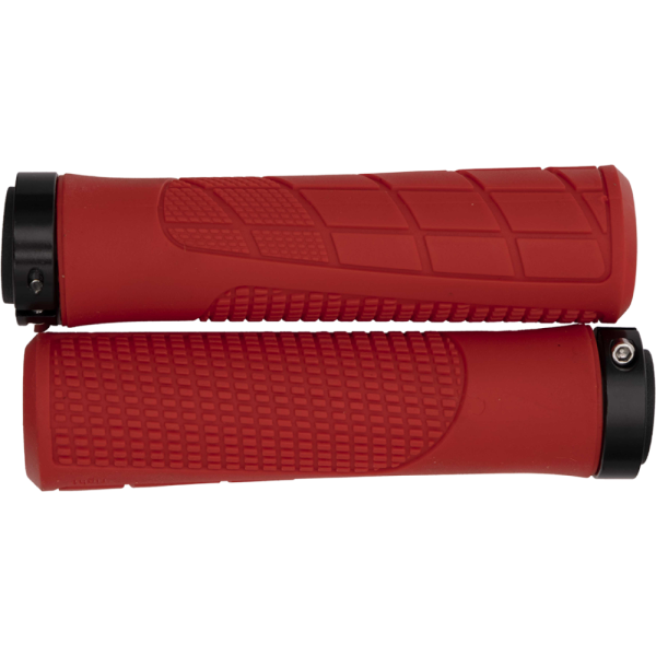 Ручки 00-170567 на руль H6 OneSideLock 135мм резиновые, новый антискольз. дизайн, c 1 черн. фикс. кр