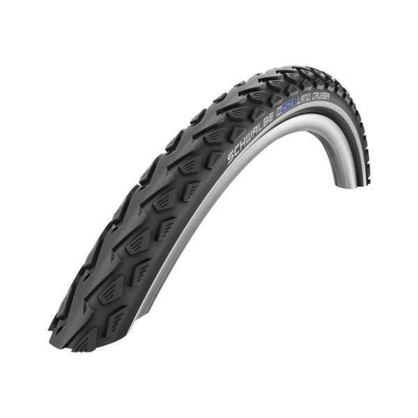 Покрышка. 28x1,75 (47-622) 05-11101047.01 LAND CRUISER PLUS, PunctureGuard, HS450, SBC, B/B+RT(светоотр полоса) чернаяSCHWALBE
