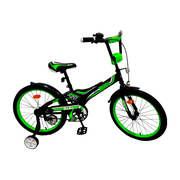 Велосипед детский двухколесный BIBI 18" SPACE 18.SC.SPAC.BL/GR black/green