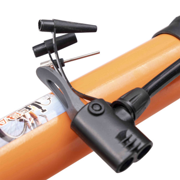 Насос напольный YW-QT-008, 580х40мм, корпус сталь, ручка пласт. 2-я головка, в комплекте насадка для матрасов, игла для мячей