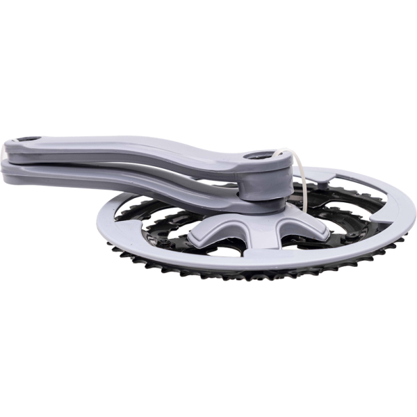 Шатуны 3зв. 28х38х48T, 170мм, YW-YP-1001, под квадрат, сталь в пластиковой оболочке, серые