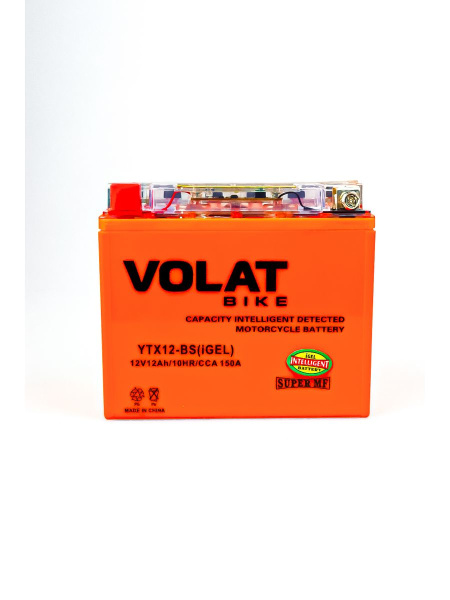 АКБ Volat гелевый 12v-12Ah 150x87x130(для мотоциклов 300-1000сс)
