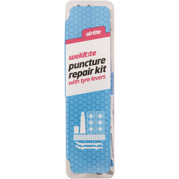 Аптечка 7-01029 6 суперзаплаток+клей+шкурка+2монтировки (12) WELDTITE (Англия)