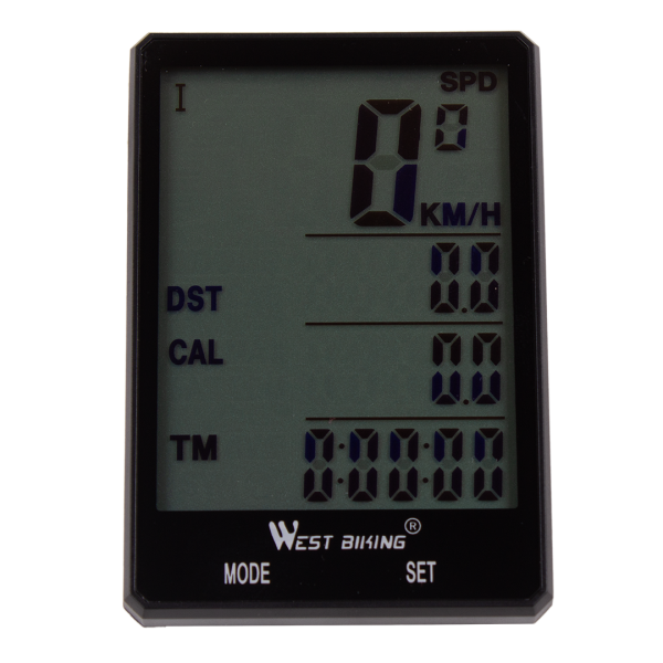 Велокомпьютер беспроводной West Biking, 20 функций, IPX6, ЖК-дисплей 2,8"