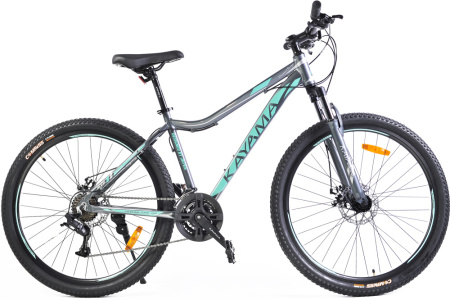 Велосипед KAYAMA SAKURA 27.5 2.0 GREY/GREEN