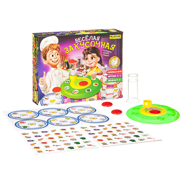 Настольная семейная игра ВЕСЁЛАЯ ЗАКУСОЧНАЯ