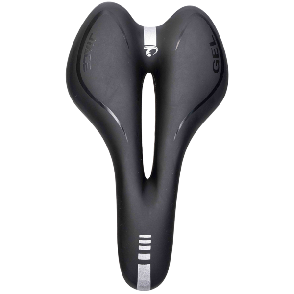Седло велосипедное гелевое YW-AZ-010, 290х165мм, без замка, черное