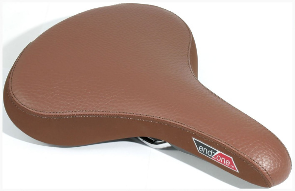 Седло VELO END ZONE VL-6396, 6-146396 комфорт 271х213мм основа D2, эластомер. корич