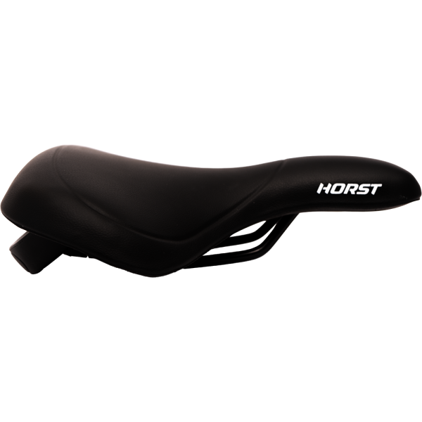 Седло HORST 09-200719  комфорт 260х205мм мягкое, эластомер. (на блист) черное