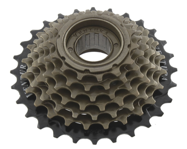 Трещотка 5ск. VENTURA, 5-700173, 14-28Т, черно-коричн., HG-копия SHIMANO-совместимая