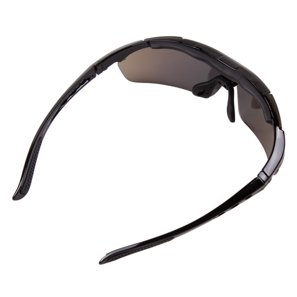 Велосипедные очки солнезащ. со сменными линзами+чехол, цвет: черный, West biking