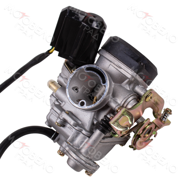 Карбюратор 4T GY6- 80cc, 139QMB (PD18) ПЛАСТ. крышка KEIHIN