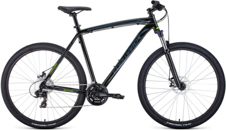 Велосипед FORWARD NEXT 29 2.0 disc (29" 24 ск. рост 21") 2019-2020, черный, RBKW0M69R014
