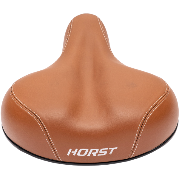 Седло HORST 09-200855 комфортное с замком  255X215мм пружины закрытого типа,570гр корич