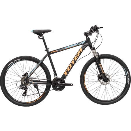 Велосипед TOTEM W790 29" D (29" 24ск рост 17") 2023 черный/оранжевый