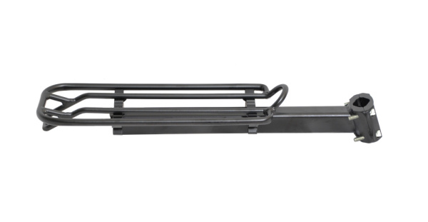 Багажник 24-29" задний 6-028 алюм. подседельн. CD-28  до 15кг, для штыря 25,4-31,8мм черный OSTAND