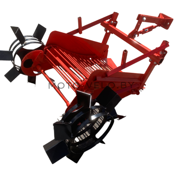 Картофелекопатель КМТ-4 однорядный мотоблочный транспортерного типа