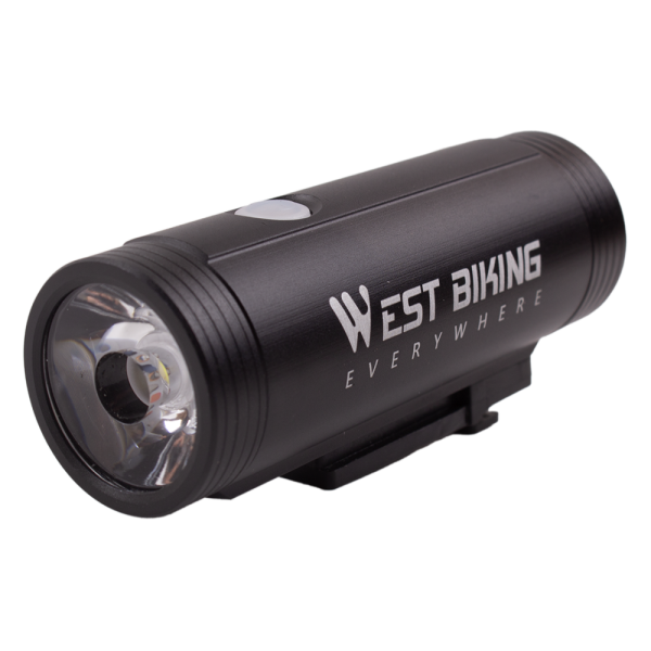 Велосипедный передний фонарь West Biking, встроенный аккумулятор, яркость 800 лм, 5 режимов работы