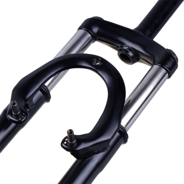 Вилка велосипеда с амортизатором 27.5", D=28.6 , под V-Brake/диск,без резьбы