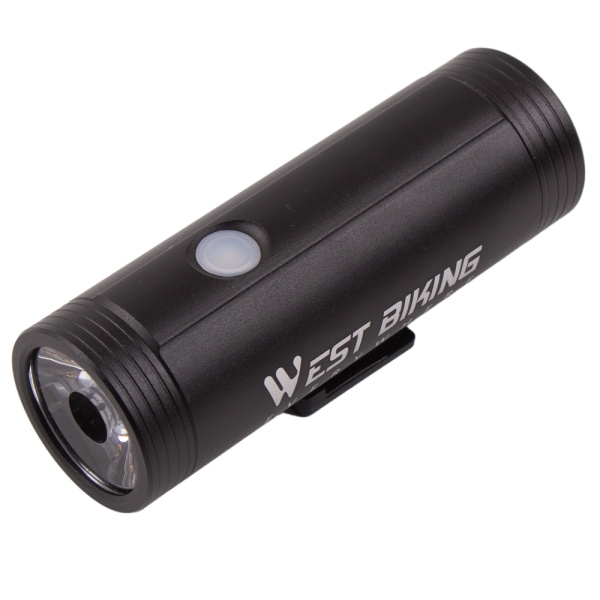 Велосипедный передний фонарь West Biking, встроенный аккумулятор, яркость 400 лм, 4 режима работы