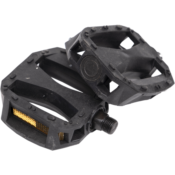 Педаль 16" (002) , с шариковым подшипником, с катафотами, резьба 1/2" 12,6х1,25