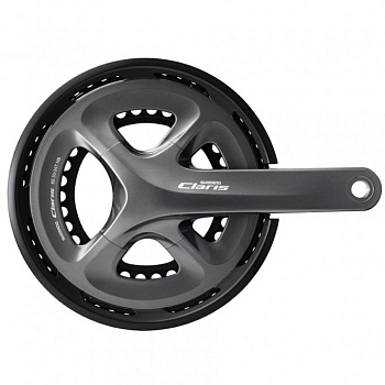 Шатуны Shimano Claris R2000, 50/34T, 175мм, интегр.вал, 8ск., с защит. EFCR2000EX04C							/5-0-1/