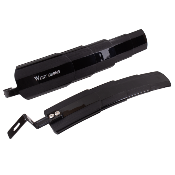 Крылья для велосипеда 24-27.5" телескопические, развижные, на подседельный штырь, West Biking