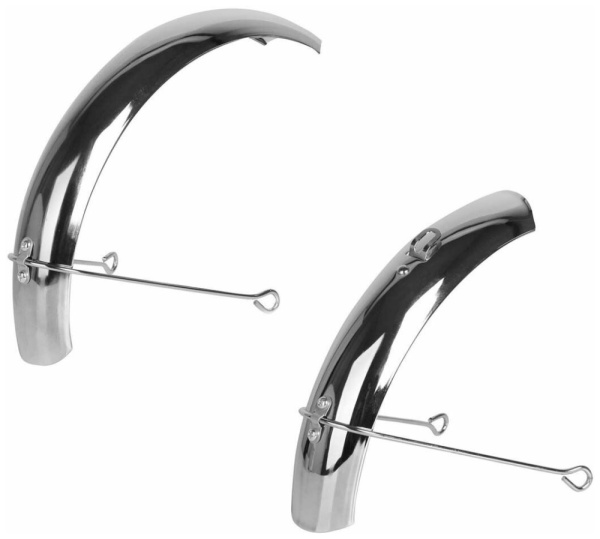 Комплект щитков 14" (перед и зад) хром