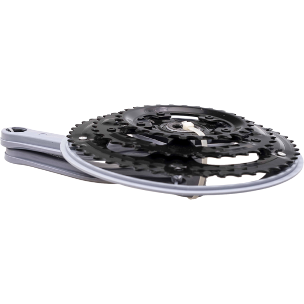 Шатуны 3зв. 24х34х42T, 170мм, YW-YP-092S, под квадрат, сталь в пластиковой оболочке, серые