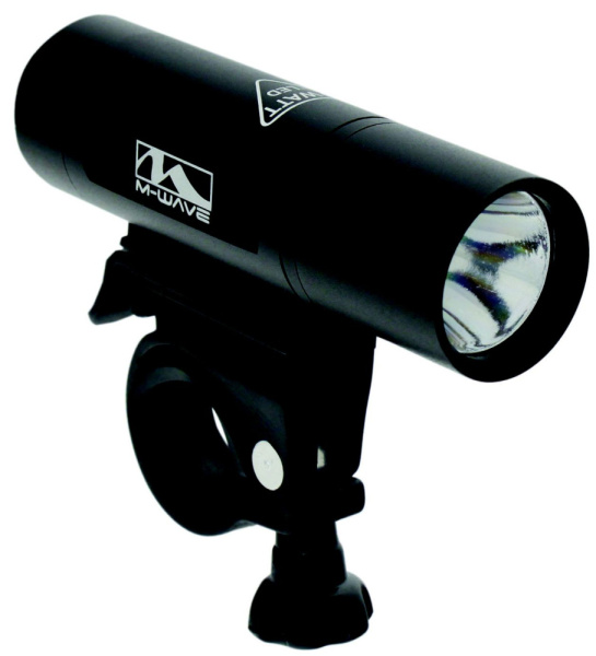 Фара 5-220887 1д. повыш. ярк. 3W/2ф алюм. с батар. черная APOLLON A 1.2 3 WATT M-WAVE