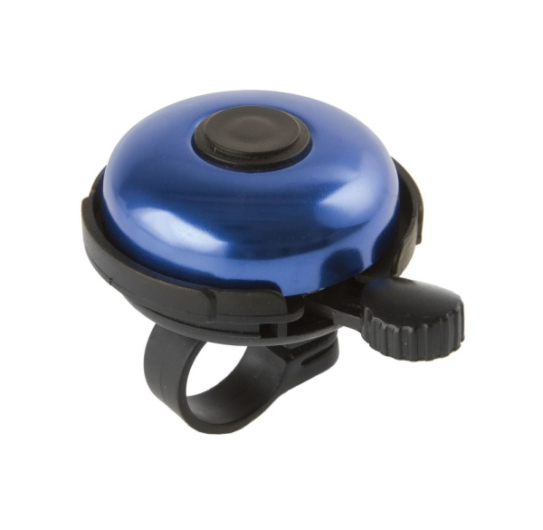 Звонок 5-420154 алюм./пластик D=53мм черно-синий (на блистере) M-WAVE