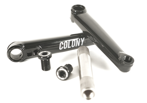 Шатуны 03-002133 Venator Cranks - 3 piece - 22mm 48 spline - 165mm (ось+два шатуна), цвет ED Black, арт. I21-900A COLONY