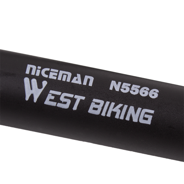 Напольный велонасос West Biking, пластик, 5 Bar, 30,5×5×3,5 см, 95 г, длина шланга 48 см