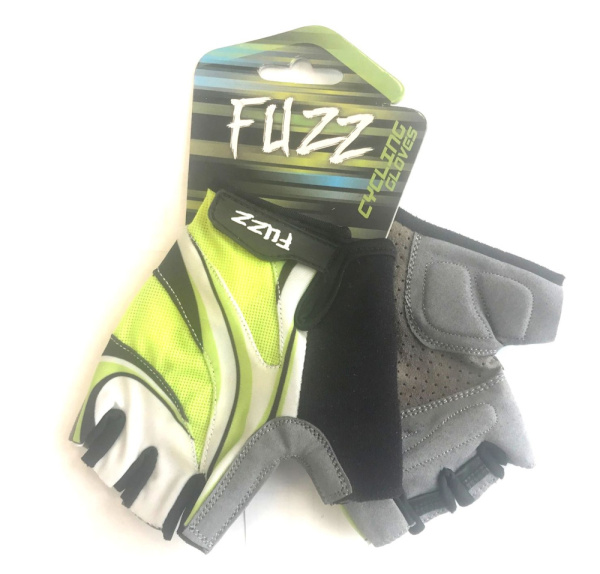 Перчатки 08-202512 лайкра LADY COMFORT зеленые, р-р S, с петельками, на липучке FUZZ