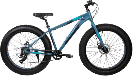 Велосипед FOXX BUFFALO 26" FATBIKE синий, алюминий, размер 17"