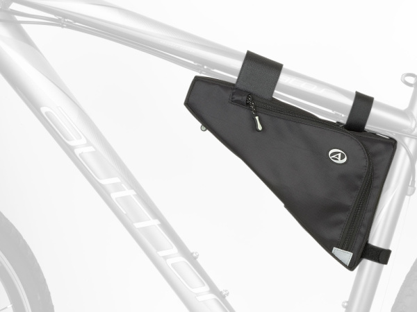 Сумка под раму AUTHOR A-R244, 8-15001074, треуг. 2 отдел. V=1.5л 28 x18 x5,5см черная