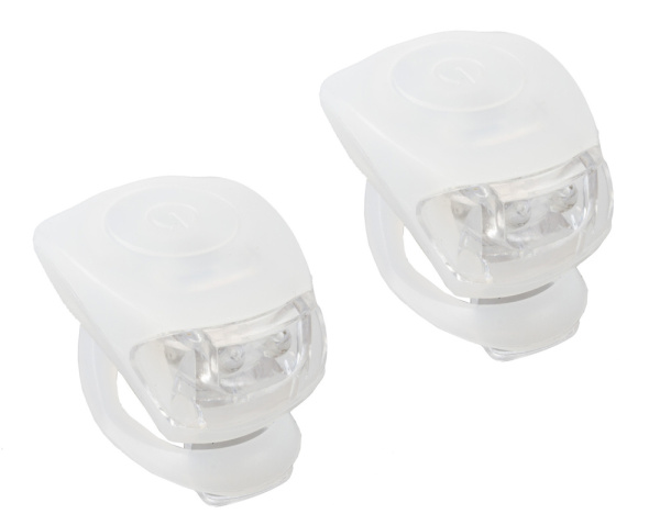 Комплект фонарей M-WAVE COBRA IV, 5-220632, перед. 2д/3ф+зад.2д/3ф 24г с батар. белый корпус