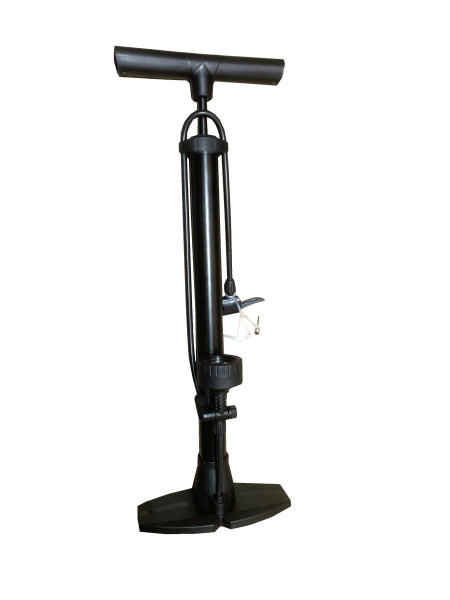 Насос ручной (005) напольный (стальной) ,манометр, двойная ручка, шланг A/V, 38*600