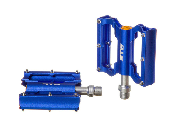 Педали STG BC-PD213, алюм, на пром. подшип. синие, Х95415