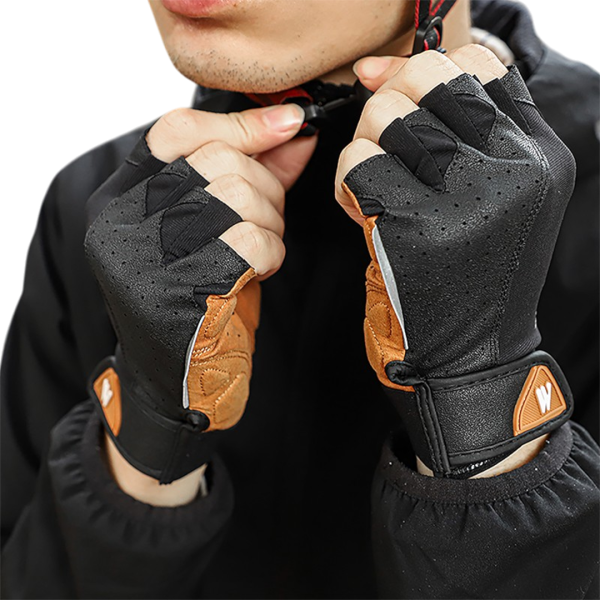 Велосипедные перчатки West Biking, искусственная кожа, микрофибра, лайкра, застежка velcro