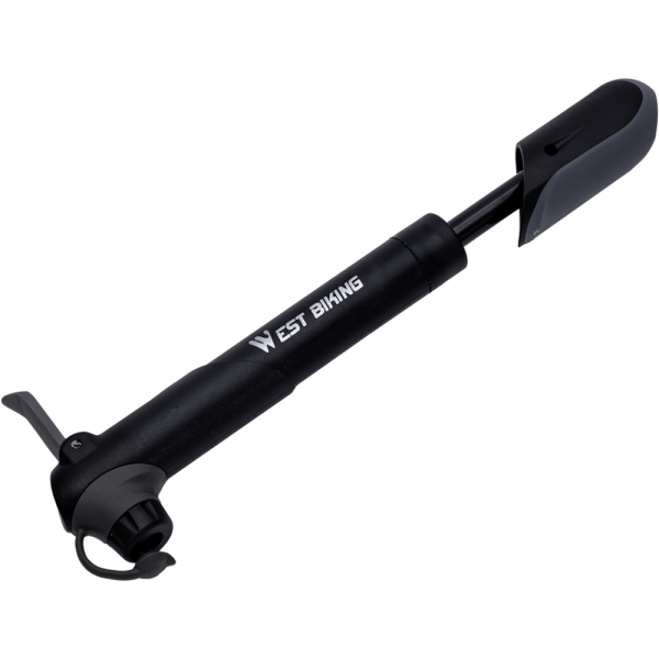 Портативный велосипедный насос многофункциональный, сверхлегкий насос высокого давления для клапанов Presta\ Schrader, West Biking арт.07
