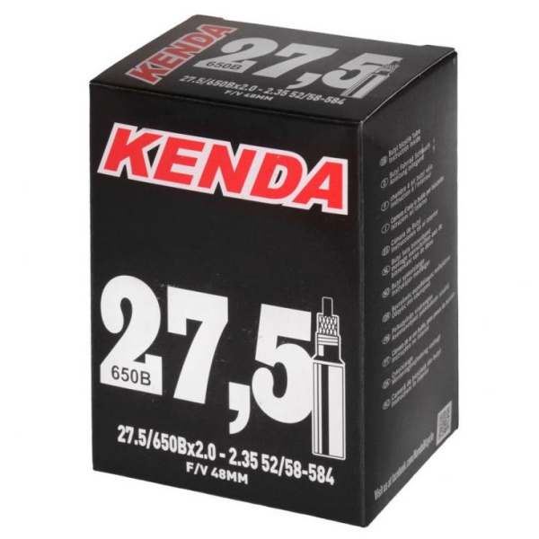 Камера 27,5 спорт 48мм 5-516265 (5-511265) 2,00-2,35 (52/58-584) (50) KENDA NEW арт.