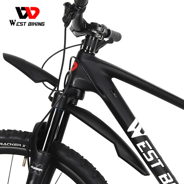 Крылья для велосипеда 26-27,5" широкие, быстросъемные, West Biking арт. 0714026