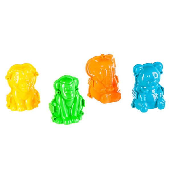 Набор игровой Вondibon Марсианский песок, 500г голубой, 4 формочки 3D